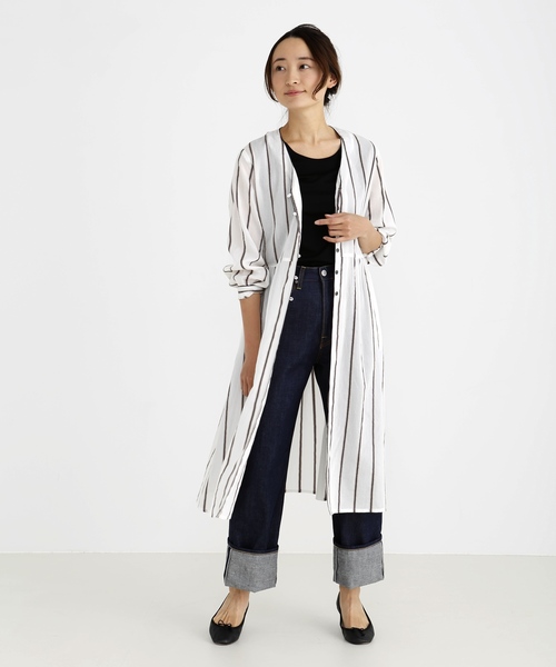 Munich（ミューニック）の「セルビッチデニムストレートパンツ（デニムパンツ・レディース・インディゴブルー・S/M/XS/XXS）」の7枚目の写真