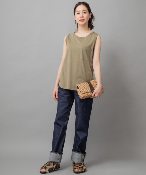 Munich（ミューニック）の「セルビッチデニムストレートパンツ（デニムパンツ・レディース・インディゴブルー・S/M/XS/XXS）」の21枚目の写真