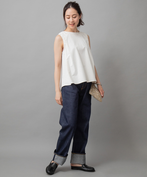 Munich（ミューニック）の「セルビッチデニムストレートパンツ（デニムパンツ・レディース・インディゴブルー・S/M/XS/XXS）」の15枚目の写真