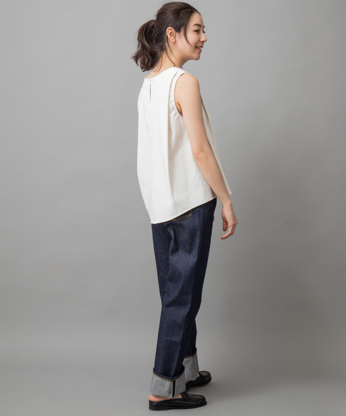 Munich（ミューニック）の「セルビッチデニムストレートパンツ（デニムパンツ・レディース・インディゴブルー・S/M/XS/XXS）」の14枚目の写真