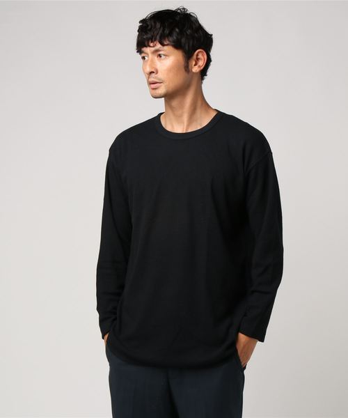 WEGO（ウィゴー）の「WEGO/ワッフルラウンドカットソー（Tシャツ/カットソー・メンズ・カーキ/ホワイト/ワイン/ホワイト系その他5/ブラック・LARGE/SMALL/MEDIUM）」の22枚目の写真