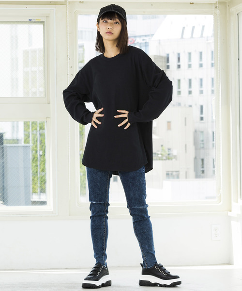 WEGO（ウィゴー）の「WEGO/ワッフルラウンドカットソー（Tシャツ/カットソー・メンズ・カーキ/ホワイト/ワイン/ホワイト系その他5/ブラック・LARGE/SMALL/MEDIUM）」の12枚目の写真