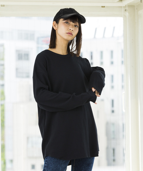 WEGO（ウィゴー）の「WEGO/ワッフルラウンドカットソー（Tシャツ/カットソー・メンズ・カーキ/ホワイト/ワイン/ホワイト系その他5/ブラック・LARGE/SMALL/MEDIUM）」の10枚目の写真