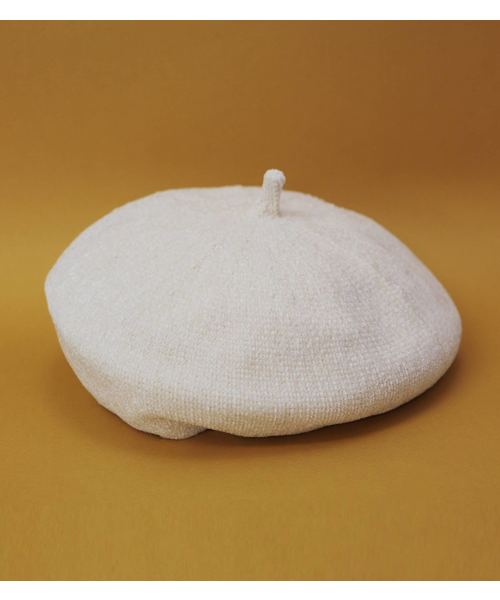 florist(フローリスト)の「コーデュロイベレー(ハンチング/ベレー帽・レディース・ブラック/ホワイト/ライトグレー/ベージュ・FREE)」の11枚目の写真