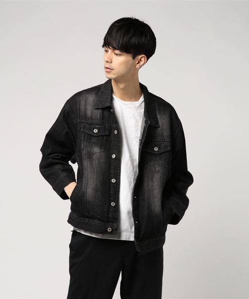 ADPOSION（アドポーション）の「BIGシルエット デニムジャケット / Gジャン（デニムジャケット・メンズ・ブラック/ブルー/サックスブルー/ブルー系その他・MEDIUM/LARGE）」の10枚目の写真