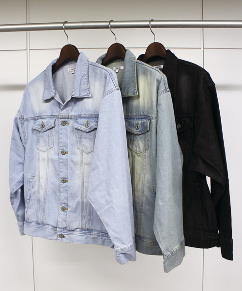 ADPOSION（アドポーション）の「BIGシルエット デニムジャケット / Gジャン（デニムジャケット・メンズ・ブラック/ブルー/サックスブルー/ブルー系その他・MEDIUM/LARGE）」の14枚目の写真