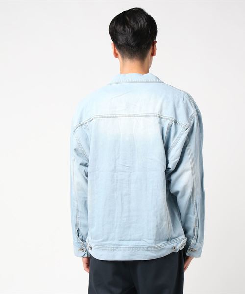 ADPOSION（アドポーション）の「BIGシルエット デニムジャケット / Gジャン（デニムジャケット・メンズ・ブラック/ブルー/サックスブルー/ブルー系その他・MEDIUM/LARGE）」の5枚目の写真