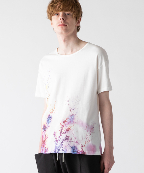 rehacer(レアセル)の「rehacer : Fuzzy Crystal on Made in Japan Body / ファジー クリスタル Tシャツ メイドインジャパン(Tシャツ/カットソー・メンズ・ホワイト/パープル/グレー・SMALL/MEDIUM/LARGE/X-LARGE/XX-LARGE/X-SMALL)」の4枚目の写真
