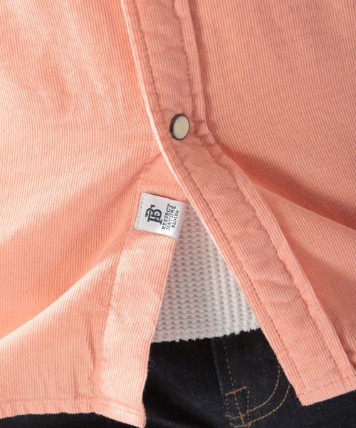 BAYFLOW（ベイフロー）の「コットンリュウカコーデュロイシャツ（シャツ/ブラウス・メンズ・オフホワイト/サックスブルー/ピンク/ベージュ・LARGE/SMALL/MEDIUM）」の16枚目の写真