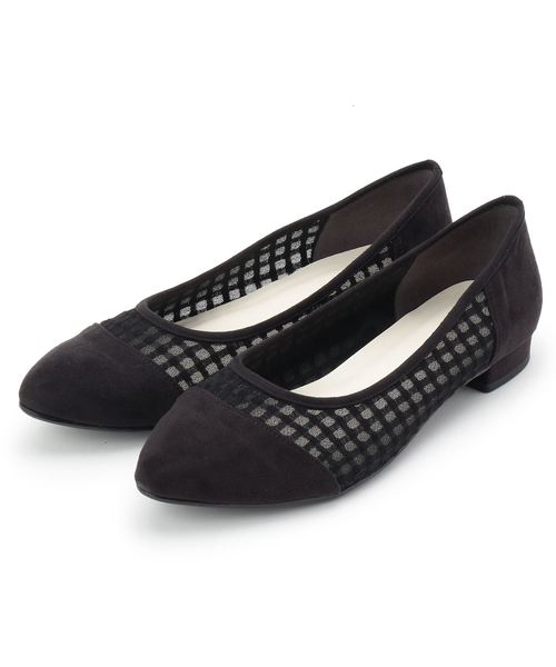 grove（グローブ）の「【2.0cm】やわここちパンプス(日本製)（パンプス・レディース・ライトブルー/ブラック/グレー/ライトパープル/ベビーピンク/ブラック系1/グレー系3/イエロー系その他5/ネイビー系5/ブラック系7/ベージュ系その他6/オレンジ系その他5/ネイビー系3・24.0cm/23.5cm/24.5cm/23.0cm/22.5cm/25.0cm/22.0cm/20/25/30/35/40/45/50）」の3枚目の写真