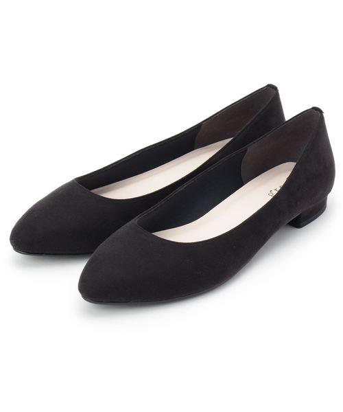 grove（グローブ）の「【2.0cm】やわここちパンプス(日本製)（パンプス・レディース・ライトブルー/ブラック/グレー/ライトパープル/ベビーピンク/ブラック系1/グレー系3/イエロー系その他5/ネイビー系5/ブラック系7/ベージュ系その他6/オレンジ系その他5/ネイビー系3・24.0cm/23.5cm/24.5cm/23.0cm/22.5cm/25.0cm/22.0cm/20/25/30/35/40/45/50）」の2枚目の写真