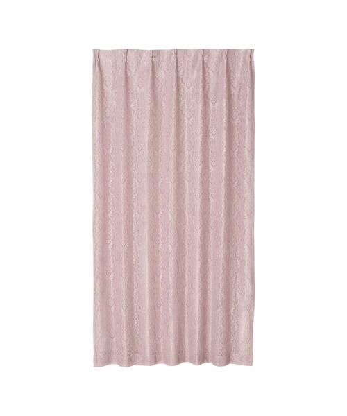 Francfranc カーテン ライトピンクH1780xW1000 2枚セット レース&ドレープ】H1780xW1000 ドレッシーxスペイシア 二重縫製