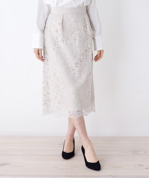 セール 洗える フレアレーススカート スカート Opaque Clip オペークドットクリップ のファッション通販 Zozotown