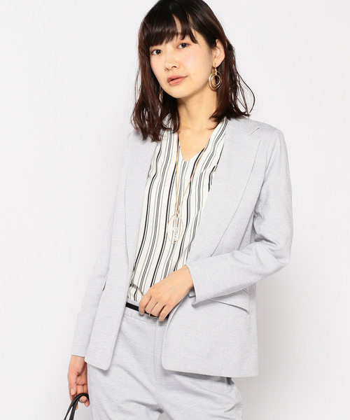 A/C DESIGN BY ALPHA CUBIC（エーシーデザインバイアルファキュービック）の「【セットアップ】テーラージャケット（テーラードジャケット・レディース・ブルー/ライトグレー/オフホワイト・9号/13号/11号）」の22枚目の写真