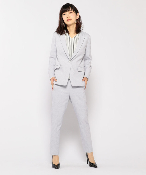 A/C DESIGN BY ALPHA CUBIC（エーシーデザインバイアルファキュービック）の「【セットアップ】テーラージャケット（テーラードジャケット・レディース・ブルー/ライトグレー/オフホワイト・9号/13号/11号）」の14枚目の写真