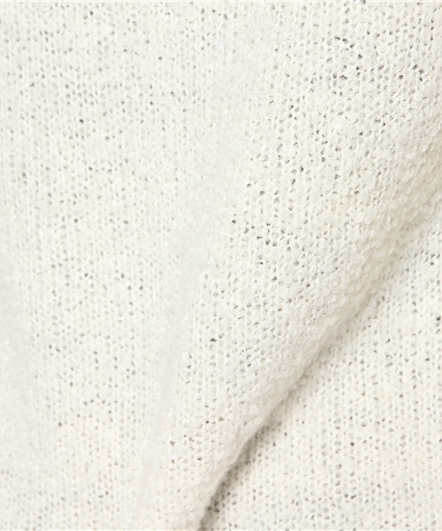 PLST（プラステ）の「ブークレーバックジップチュニックニット（ニット/セーター・レディース・ホワイト/ネイビー・2）」の9枚目の写真