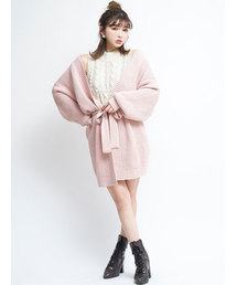 D@ ダーリッチ Darich ワンピース ノースリーブ ニット セーター ダーリッチ Darich ノースリニットワンピース （サックス