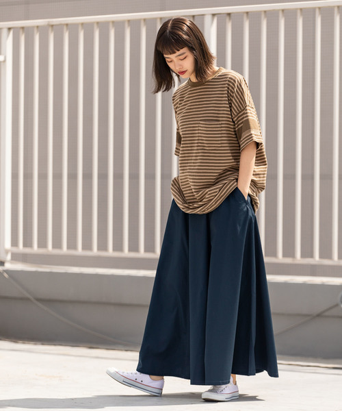 Dickies(ディッキーズ)の「Dickies/ ディッキーズ TCツイルフレアロングスカート(スカート・レディース・ベージュ/ネイビー/レッド・S/M/L)」の17枚目の写真