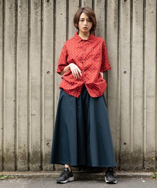 Dickies(ディッキーズ)の「Dickies/ ディッキーズ TCツイルフレアロングスカート(スカート・レディース・ベージュ/ネイビー/レッド・S/M/L)」の7枚目の写真