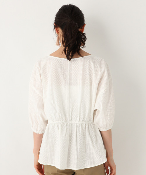 GLOBAL WORK(グローバルワーク)の「2WAYレースブラウス/833200(シャツ/ブラウス・レディース・オレンジ/ホワイト/ブラック/ベージュ・MEDIUM/LARGE)」の11枚目の写真