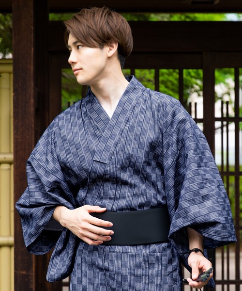 KYOETSU（キョウエツ）の「メンズ しじら浴衣 3点セット ( 浴衣 + 帯  + 腰紐 )（浴衣・メンズ・ブラック系その他6/ブルー系その他7/ブルー系その他3/ブルー系その他4/ブラック/グレー系その他2/ブラック系その他4/グレー系その他/ブラック系その他7/ブラック系その他/ブルー/ブルー系その他5/ブラック系その他3/ブルー系その他6/グレー/ブルー系その他/ブラック系その他2/グレー系その他3/ブルー系その他2/ブラック系その他5/サックスブルー系/サックスブルー系3/サックスブルー系4/サックスブルー系2/その他/その他1/その他2・LL/M/L）」の19枚目の写真