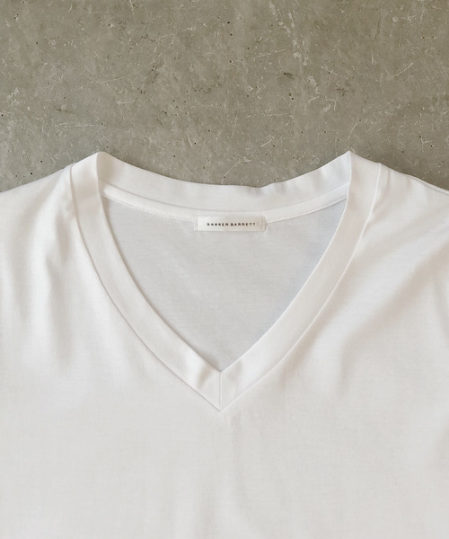 Banner Barrett（バナーバレット）の「VネックTシャツ（Tシャツ/カットソー・レディース・ホワイト/モカ/ベージュ/ネイビー・38）」の12枚目の写真