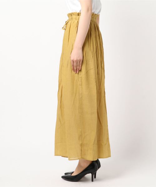 axes femme(アクシーズファム)の「ウエストリボンワイドパンツ(その他パンツ・レディース・ブラック/イエロー/ブルー/ピンク系その他・MEDIUM)」の6枚目の写真