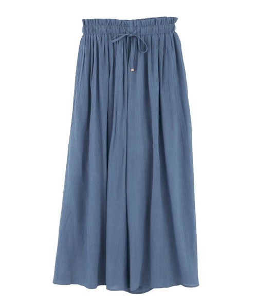 axes femme(アクシーズファム)の「ウエストリボンワイドパンツ(その他パンツ・レディース・ブラック/イエロー/ブルー/ピンク系その他・MEDIUM)」の3枚目の写真