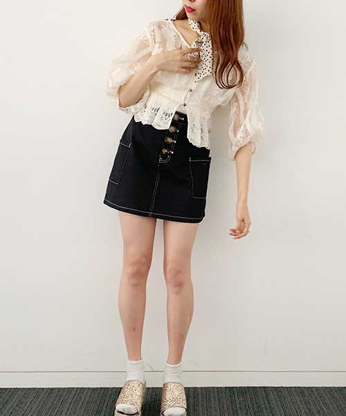 apres jour(アプレジュール)の「スカーフ付きオーガンジーレースブラウス【ZOZOTOWN限定アイテム】(シャツ/ブラウス・レディース・ブラック/チャコールグレー/その他/アイボリー・フリー)」の22枚目の写真