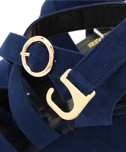 one after another NICE CLAUP(ワンアフターアナザーナイスクラップ)の「【ナイスクラップ】厚底クロスサンダル(サンダル・レディース・レッド/ベージュ/ネイビー・MEDIUM/SMALL/LARGE)」の8枚目の写真