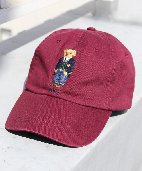 polo bear cotton chino cap