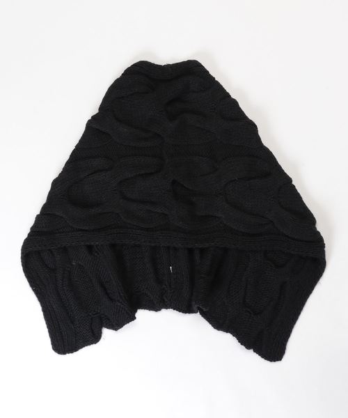 salle de bal（サルデバル）の「3way ビッグケーブルストール　84005　SGTIT（ストール/ショール・レディース・ブラック/ダークブラウン・FREE）」の3枚目の写真