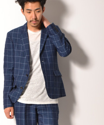 AMERICAN RAG CIE | AMERICAN RAG CIE ウィンドペーンセットアップジャケット 113-AKS-M141-JK125∴(テーラードジャケット)