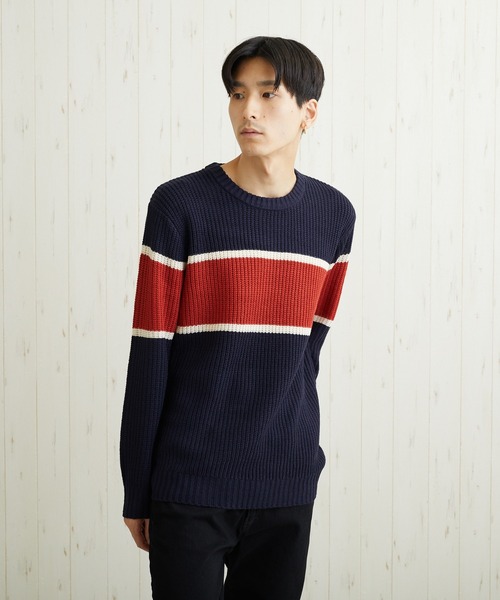 VIBGYOR（ヴィブジョー）の「VIBGYOR Select/畦編みニット(BL)（ニット/セーター・レディース・ブラック/ネイビー/ブラウン/カーキ/アイボリー/ホワイト系その他/ブラック系その他/杢グレー/グレー系その他/ベージュ系その他/ブルー系その他/パープル系その他/ワイン/ホワイト系その他2/ホワイト系その他3/ブラック系その他2・MEDIUM/LARGE/X-LARGE）」の19枚目の写真