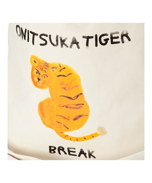 Onitsuka Tiger（オニツカタイガー）の「TIGER TOTE / タイガー トート（トートバッグ・レディース・ブラック/ホワイト・ONE SIZE）」の8枚目の写真