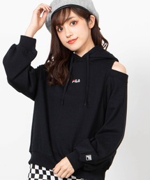 FILA | ∴WEGO/FILA別注オープンショルダープルパーカー(パーカー)