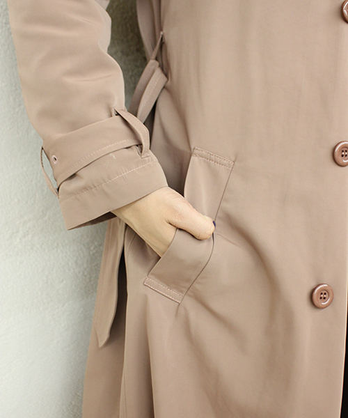 mystic（ミスティック）の「ライナー付きトレンチコート（トレンチコート・レディース・ブラック/ベージュ/キャメル・FREE）」の7枚目の写真