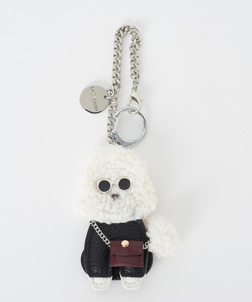 LAZY SUSAN（レイジースーザン）の「チャーム　プードル（キーホルダー・レディース・ホワイト/ブラウン/ピンク/ブラック/ローズ/シルバー・FREE）」の2枚目の写真