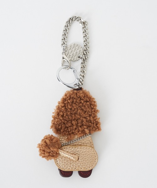 LAZY SUSAN（レイジースーザン）の「チャーム　プードル（キーホルダー・レディース・ホワイト/ブラウン/ピンク/ブラック/ローズ/シルバー・FREE）」の8枚目の写真