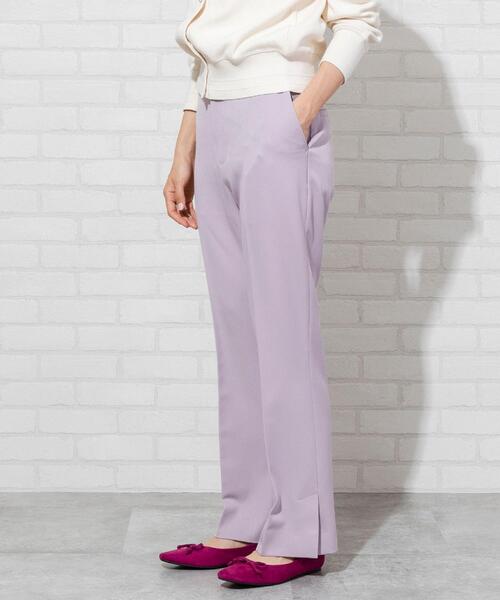 coen(コーエン)の「【WEB限定カラー】スリットフレアパンツ(その他パンツ・レディース・ブラウン/ライム/ブラック/ベージュ/ライラック・SMALL/MEDIUM/LARGE)」の5枚目の写真