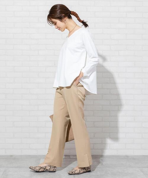 coen(コーエン)の「【WEB限定カラー】スリットフレアパンツ(その他パンツ・レディース・ブラウン/ライム/ブラック/ベージュ/ライラック・SMALL/MEDIUM/LARGE)」の19枚目の写真