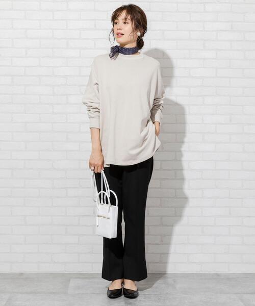 coen(コーエン)の「【WEB限定カラー】スリットフレアパンツ(その他パンツ・レディース・ブラウン/ライム/ブラック/ベージュ/ライラック・SMALL/MEDIUM/LARGE)」の14枚目の写真