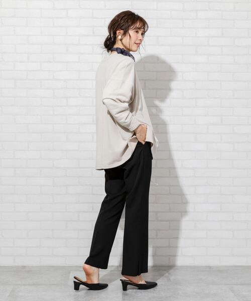 coen(コーエン)の「【WEB限定カラー】スリットフレアパンツ(その他パンツ・レディース・ブラウン/ライム/ブラック/ベージュ/ライラック・SMALL/MEDIUM/LARGE)」の13枚目の写真