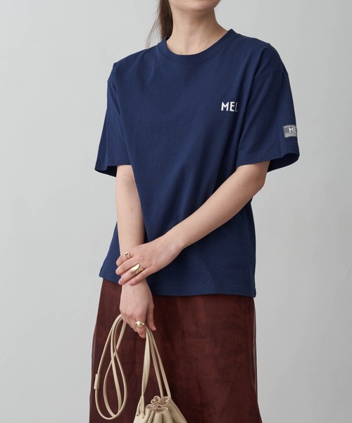 MEI（メイ）の「MEI メイChaco closet別注 オーバーサイズ半袖Tシャツ（Tシャツ/カットソー・レディース・ホワイト/ブラック/ベージュ/ネイビー/パープル・FREE）」の13枚目の写真