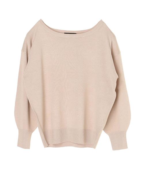 AMERICAN HOLIC（アメリカンホリック）の「ボートネックベーシックニットプルオーバー＊（ニット/セーター・レディース・アイボリー/ブラック/ベージュ/ダークブラウン・L/M）」の19枚目の写真