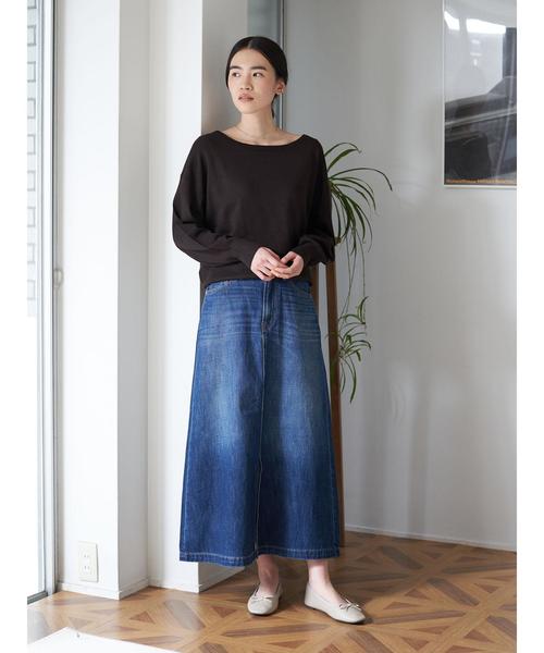 AMERICAN HOLIC（アメリカンホリック）の「ボートネックベーシックニットプルオーバー＊（ニット/セーター・レディース・アイボリー/ブラック/ベージュ/ダークブラウン・L/M）」の16枚目の写真