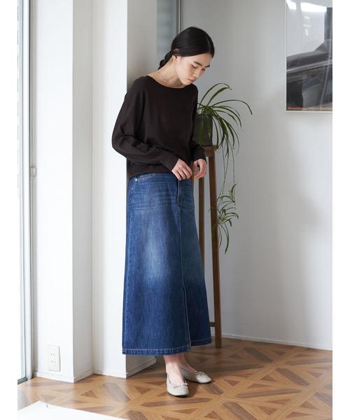 AMERICAN HOLIC（アメリカンホリック）の「ボートネックベーシックニットプルオーバー＊（ニット/セーター・レディース・アイボリー/ブラック/ベージュ/ダークブラウン・L/M）」の15枚目の写真