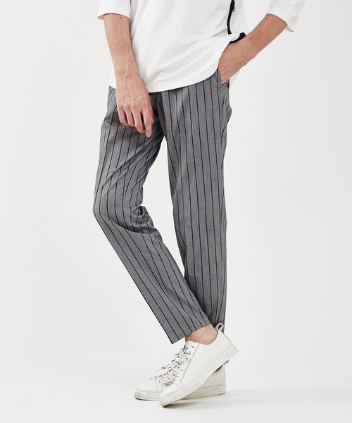 5351 POUR LES HOMMES（ゴーサンゴーイチプールオム）の「ドライTRストライプパンツ（その他パンツ・メンズ・グレー/ブラック・44/46/48/50）」の22枚目の写真