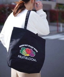 【 FRUIT OF THE LOOM / フルーツ オブ ザ ルーム 】 フルーツ柄 プリント トートバッグ