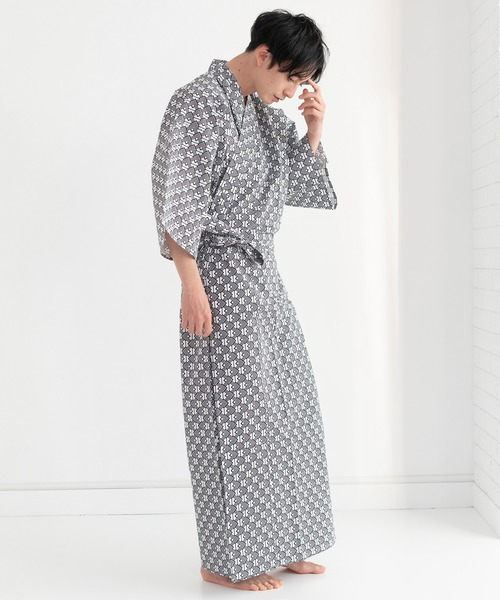 KYOETSU ワンピース 浴衣 2点セット KYOETSU 1人で簡単着付け 【 ワンピース浴衣 2点セット 】 浴衣